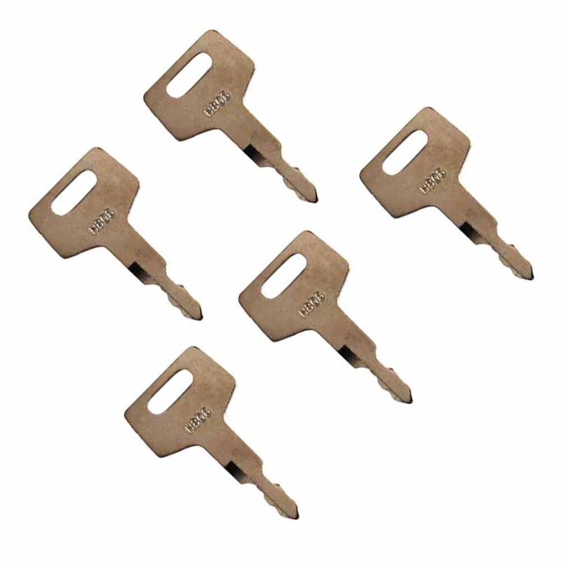10 Pcs Ignition Switch Excavator H806 17001-00019 Keys for Takeuchi