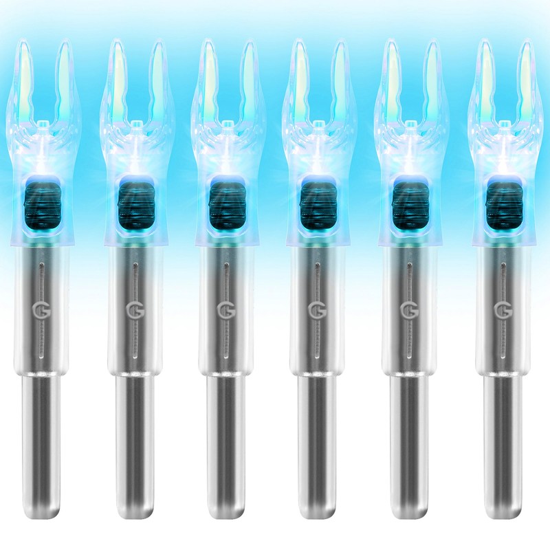 KEAUP 6/12 Pack G Lighted Nocks for Arrows with .165