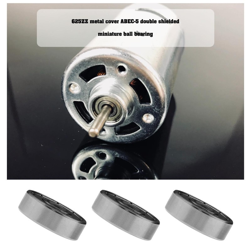 ECSiNG 10PCS 625ZZ Deep Groove Ball Bearings ABEC-5 Double Metal
