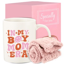 Mothers Day Gifts for New Mom, in My Boy Mom Era 11Oz Mug Unique Christmas Birthday Gifts for Women
