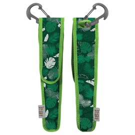 To-Go Ware 20200003902001 Bamboo Cutlery Kit, Green Tropics