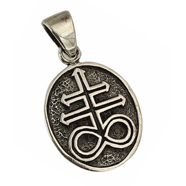 Kiss of Leather Leviathan Cross Pendant 925 Sterling Silver No. 414, Silver