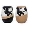 Young's Inc Cow Print Country Salt & Pepper Shaker Set, Country Style Kitchen Decor, Cute Kitchen Table Accessories and Decor, 2 pcs/Set