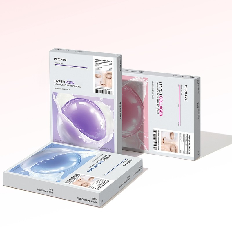 MEDIHEAL Hyper Collagen Gel Mask 12 Sheets (Collagen/Hyaluronic Acid/PDRN)