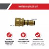 Simpson 7110331 3/8 Quick Connect Water Outlet Fitting with O-Rings