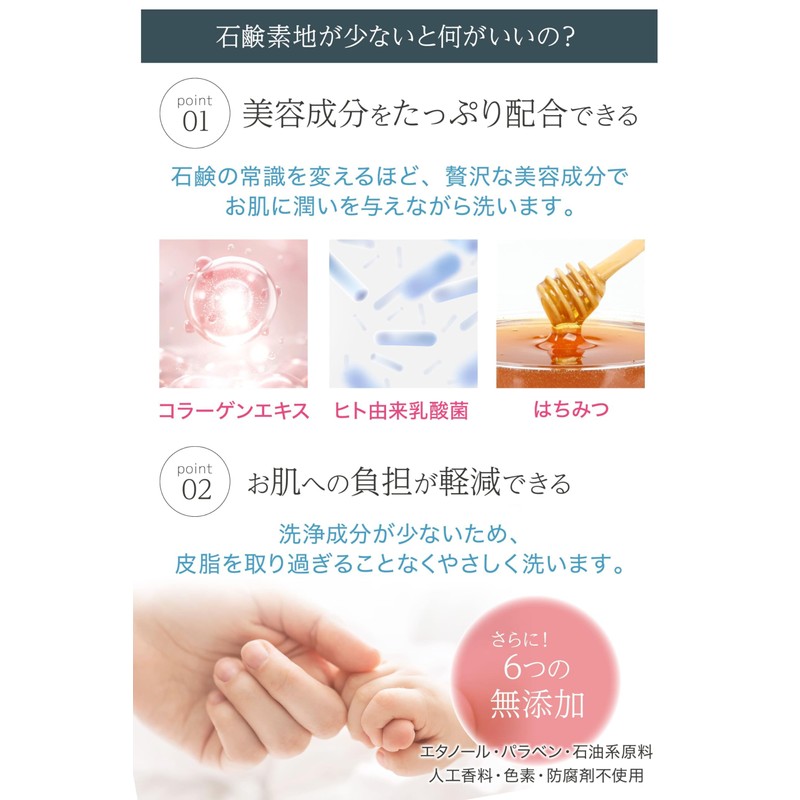 ここラボ ママ＆ベビーケアソープ 80g｜ 皮膚常在菌に着目したスキンケアができる乳酸菌配合の石鹸 肌荒れを防ぎ、赤ちゃんのスキンケアから大人のデリケートゾーンケア