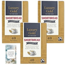Tea Hamper Bundle Featuring Luxury Gold Shortbread Flavoured Tea (Pack of 3) – Gift Or Personal Use By Oerich Gift