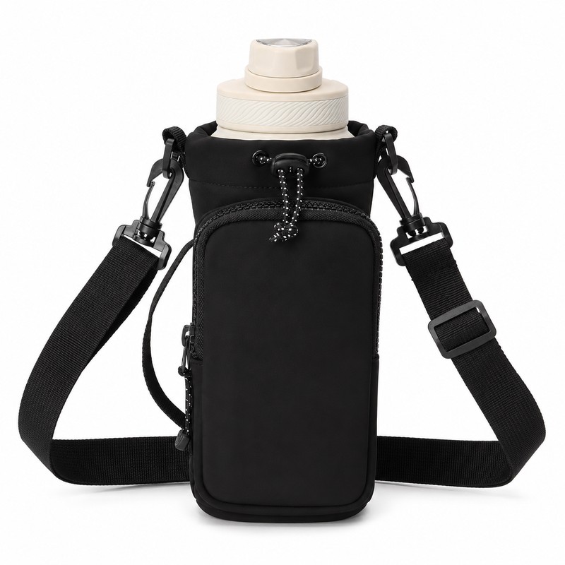 Water Bottle Crossbody Bag for Travel & Sports – Insulated