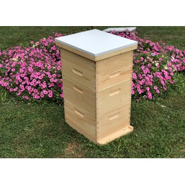 Little Larue Apiary 10 Frame 2 Deep & 2 Medium Beekeeping Bee Hive Body Only (Un-Assembled) Langstroth Made in USA (Screen Bottom)