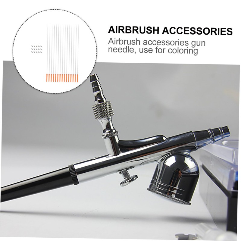 DOITOOL 1 10pcs Airbrush Parts Airbrush 0.2mm Needle Airbrush Nozzles