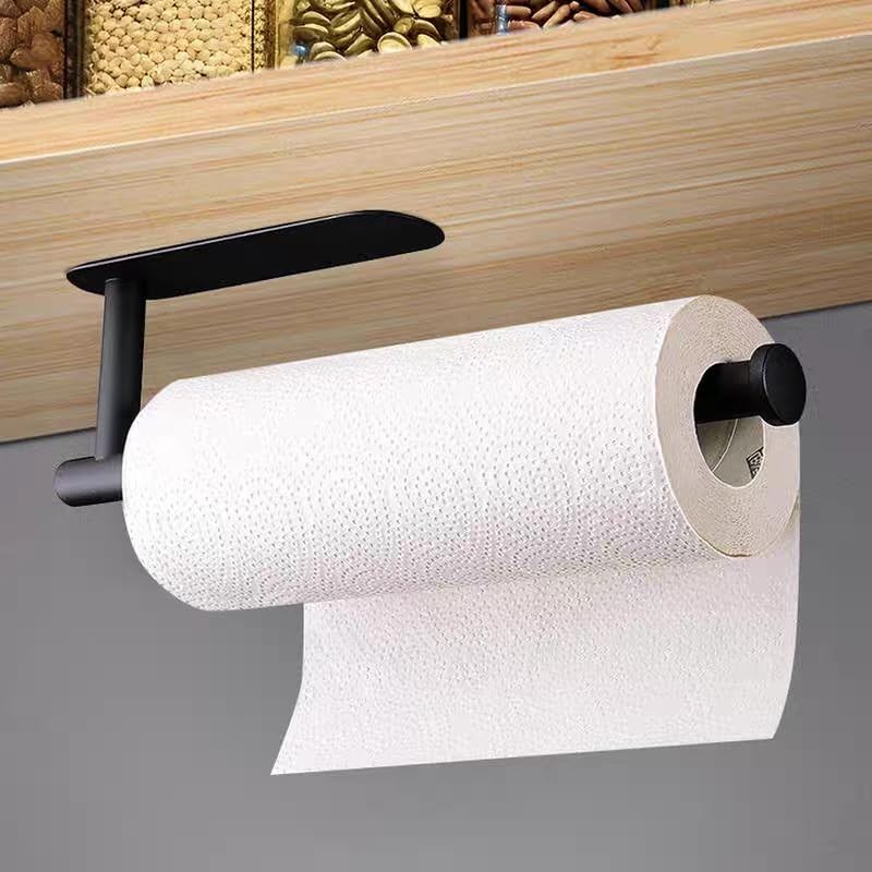 Paper Towel Holder Under Cabinet-Self Adhesive or Drilling,Wall Mounted Paper