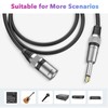 Sovvid 6FT XLR Male to 1/4 Cable 6.35mm Microphone Cord