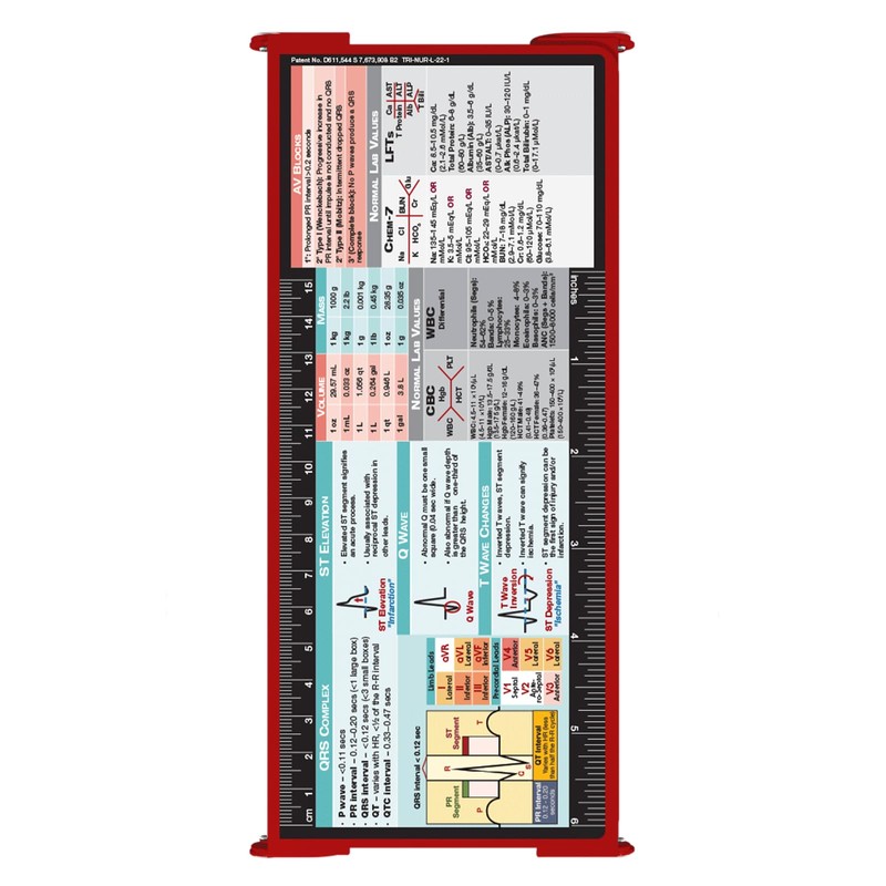 Whitecoat Clipboard® Trifold - Red Medical Edition