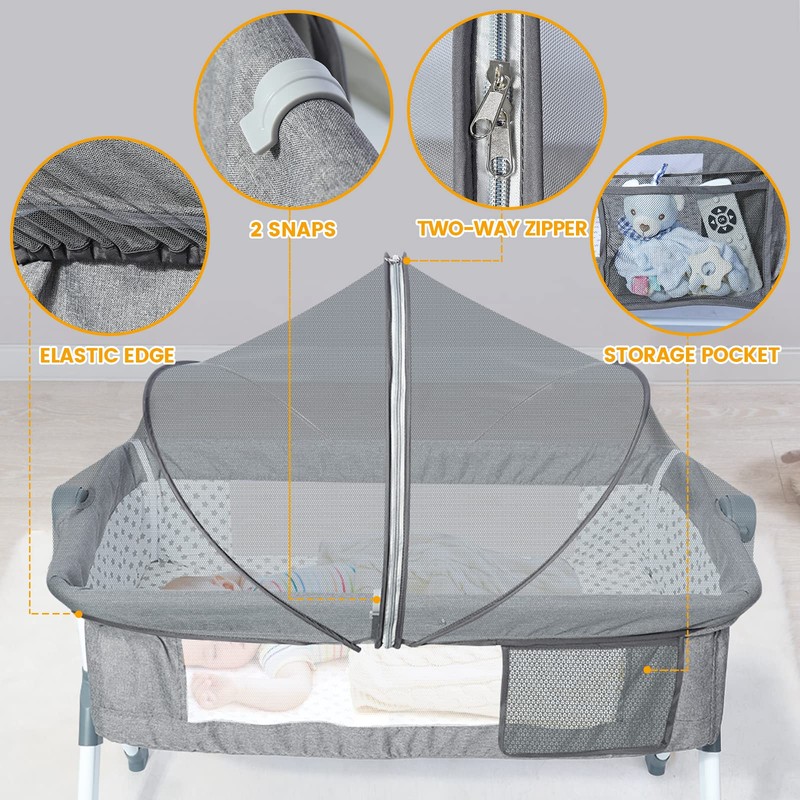 Orzbow Mosquito Net for Baby Bassinet to Keep Cats Out,