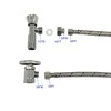 Klabb Sink Faucet Water Line Kit, 32" Flexible Braided Connector