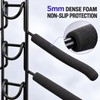 5-Tier Space Saving Clothes Hanger with Non-Slip Foam Padded Arms,