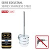 WENKO Turbo-Loc® Stainless Steel Toilet Brush Holder, Fixes Without Drilling,