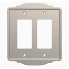 Brainerd W35865-SN Macedon Satin Nickel Double GFCI Wall Plate Cover