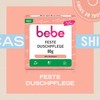 bebe Refreshing solid shower care (80 g), soap-free and firm