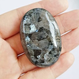 Bacatgem Natural Kambaba Jasper Mini Oval Palm Pocket Healing Crystal Massage Spa Energy Stone,Crystals and Healing Stones
