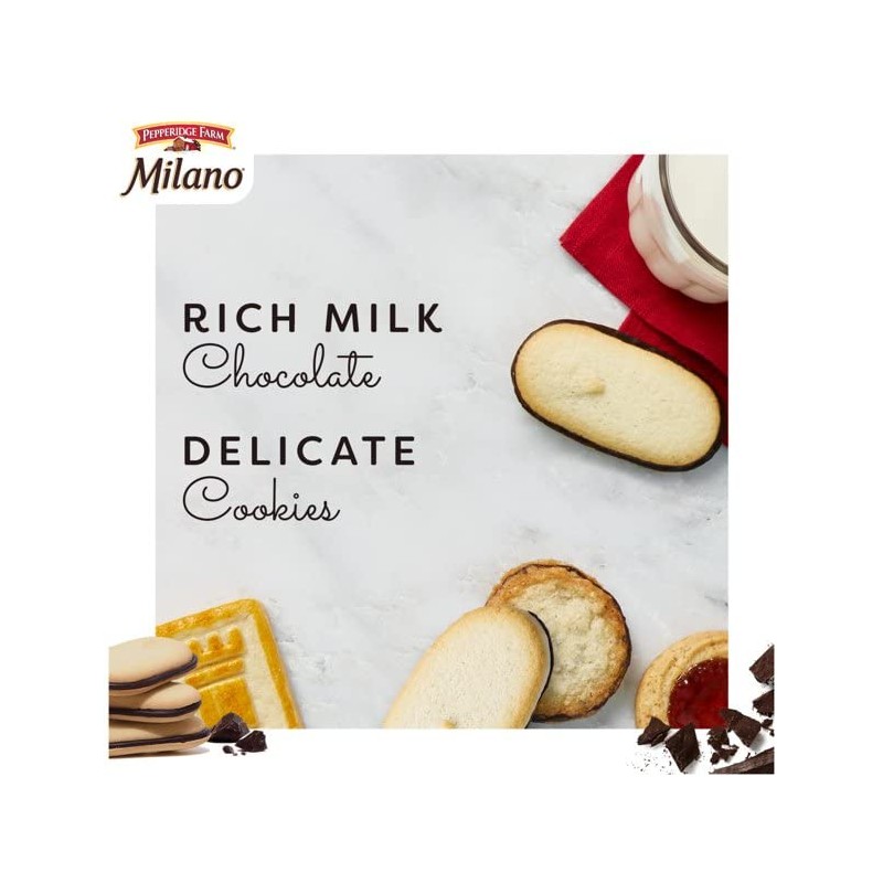 Pepperidge Farm Milk Chocolate Milano Cookies, 6.25-ounce bag (pack of