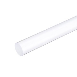 sourcing map Acrylic Round Rods 13/16" x 12" Clear Acrylic Dowel Rods Sticks Plastic Sticks Strip for DIY Crafts Lighting Gardening Decorations - 20mm x 300mm