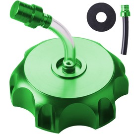 JINGKE CNC Aluminum Gas Fuel Tank Cap with Breather Valve for 50cc 70cc 90cc 110cc 125cc 140cc 150cc 160cc Pit Dirt Motor Bike Dirt Bike ATV Taotao SSR Roketa (GREEN)…
