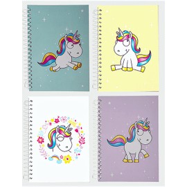 A6 Unicorn Spiral Bound Book Notebook Notepad