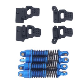 1/18 RC Car, Aluminum Shock Absorbers for TRX4M with Vibration Reduction, Stability, Prime Material (Blue) Body Parts