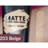 Base Líquida Mate Alta Cobertura Adara Paris 203 Beige Larga