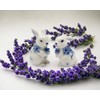 Cosmos Gifts 20907 Blue Print Bunnies Salt and Pepper