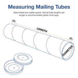 Choice Shipping Supplies Jumbo Mailing Tubes, 5" x 30", Kraft, 15/Case