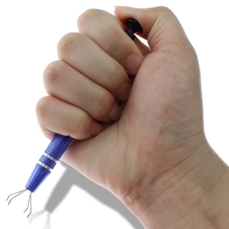 Jiozermi Pick Up Tool, IC Clip Tweezers, Blue, 2 Psc