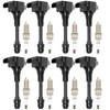 OCPTY 8 Ignition Coils with 8 Iridium Spark Plugs Compatible