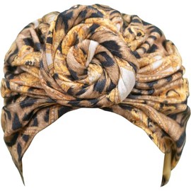 TouchUps Hair Bun Cap Hair Protection Head Wrap Hairbun Cap Wrap African Turban Pattern Headwrap Headscarf