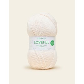 Sirdar, Loveful Recyled Acrylic Yarn, Stone, 100g