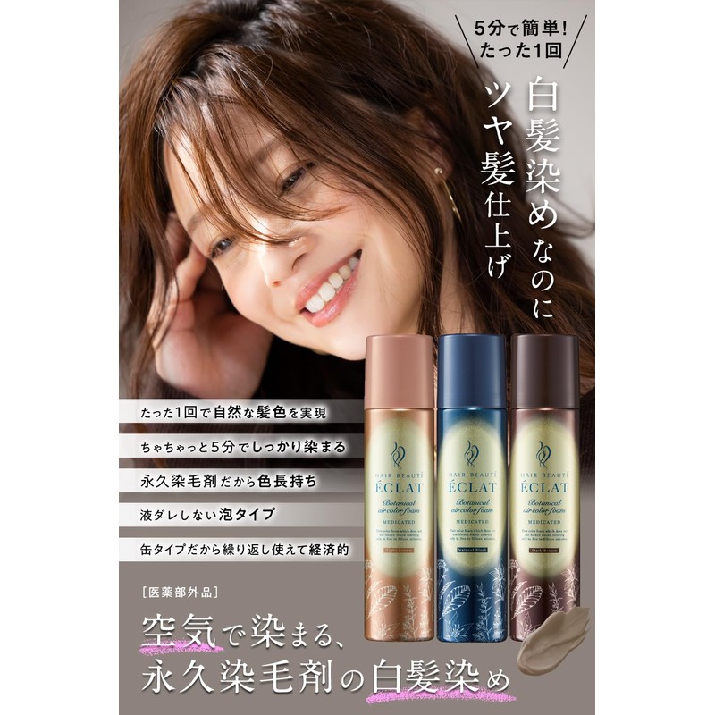Hair Boteecra Botanical Air Color Foam EX Natural Black 5.3