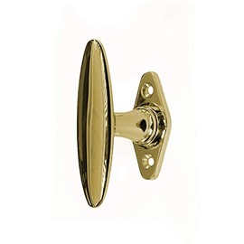 Antikas - Window olive in polished brass - window handle, window fittings - 9.2 x 5.3 cm