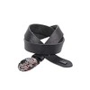 Cipo & Baxx Men's Leather Belt Snake Print Oval Clasp