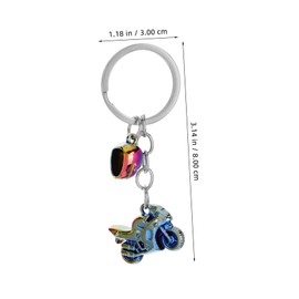 Ciieeo Vintage Motorcycle Keychain for Backpack Durable Keychain Accessories for Men Unique Motorcycle Model Ornament Charms Cool present for Motorcycle Enthusiasts