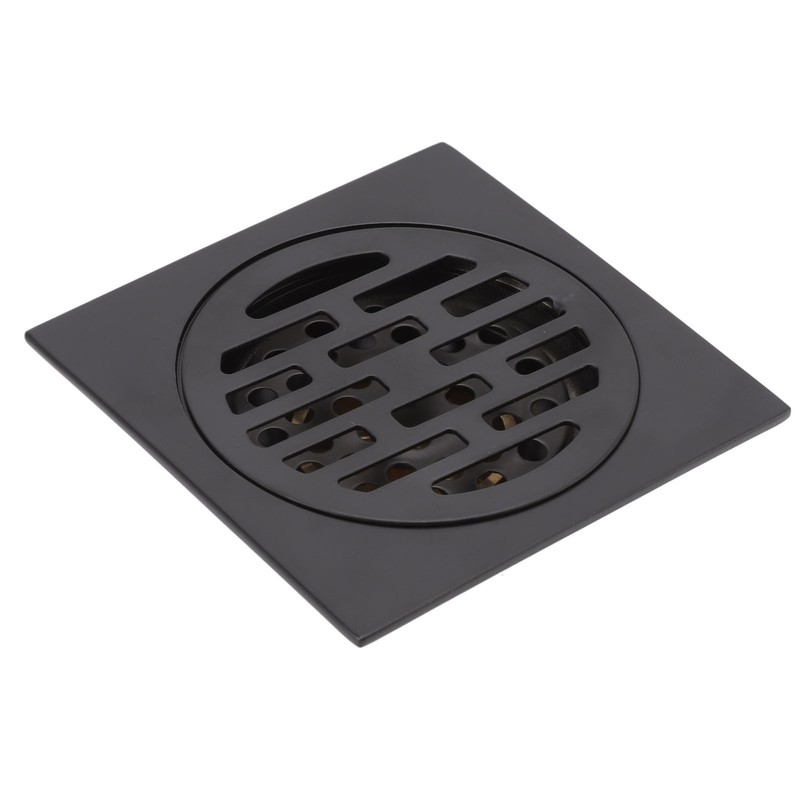Floor Drain European Style Antique Stainless Steel and Copper Square