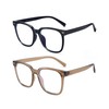 PANNER 2Pack Oversized Blue Light Blocking Glasses for Women Men