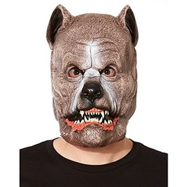 Costume Beautiful Snarling Dog Pit Bull Mask
