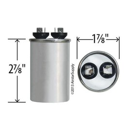 Aerovox Z23S3715M - 15 uF MFD x 370 VAC Genteq Replacement Capacitor Round # C315R / 97F9445