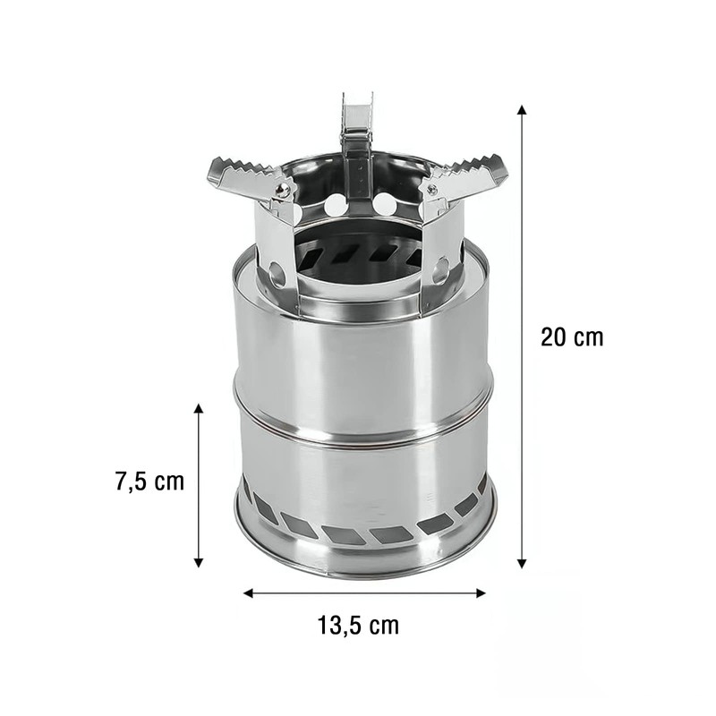 Grafner 2-in-1 Portable Camping Stove for Wood and Branches, Efficient