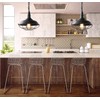 Karjearl Black Farmhouse Pendant Light - 2 Pack Industrial Vintage