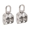 Double Pulley, 2 Pieces, Double Pulley, Stainless Steel M25, Double