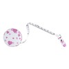 The Quilted Bear Heart Retractable Tape Measure with Double Sided Metric & Imperial Measuring Tape for Sewing, Tailors or as a Body Measuring Tape 150cm/60" (Pink)