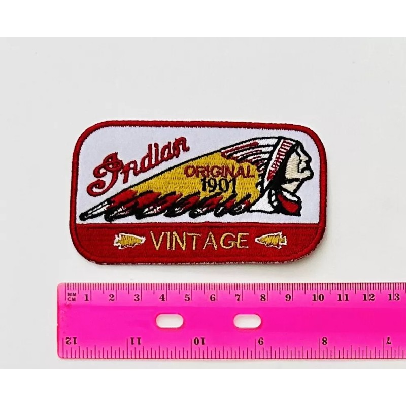 Indian Motorcycles Iron On Patch Embroidered 1901 American Riding MC