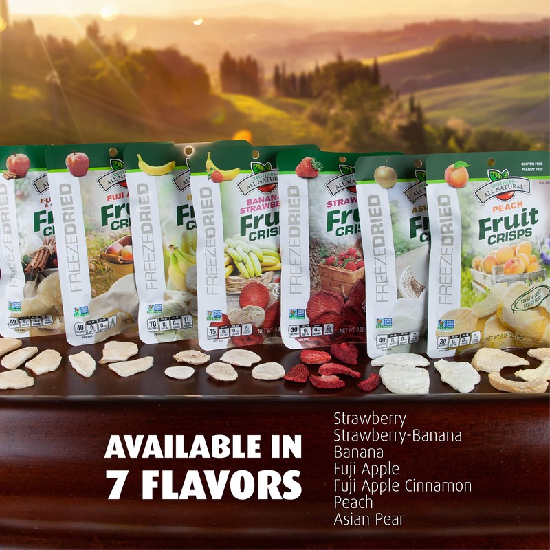 Brothers All Natural Freeze Dried Fruit Crisps, Variety Pack, 12